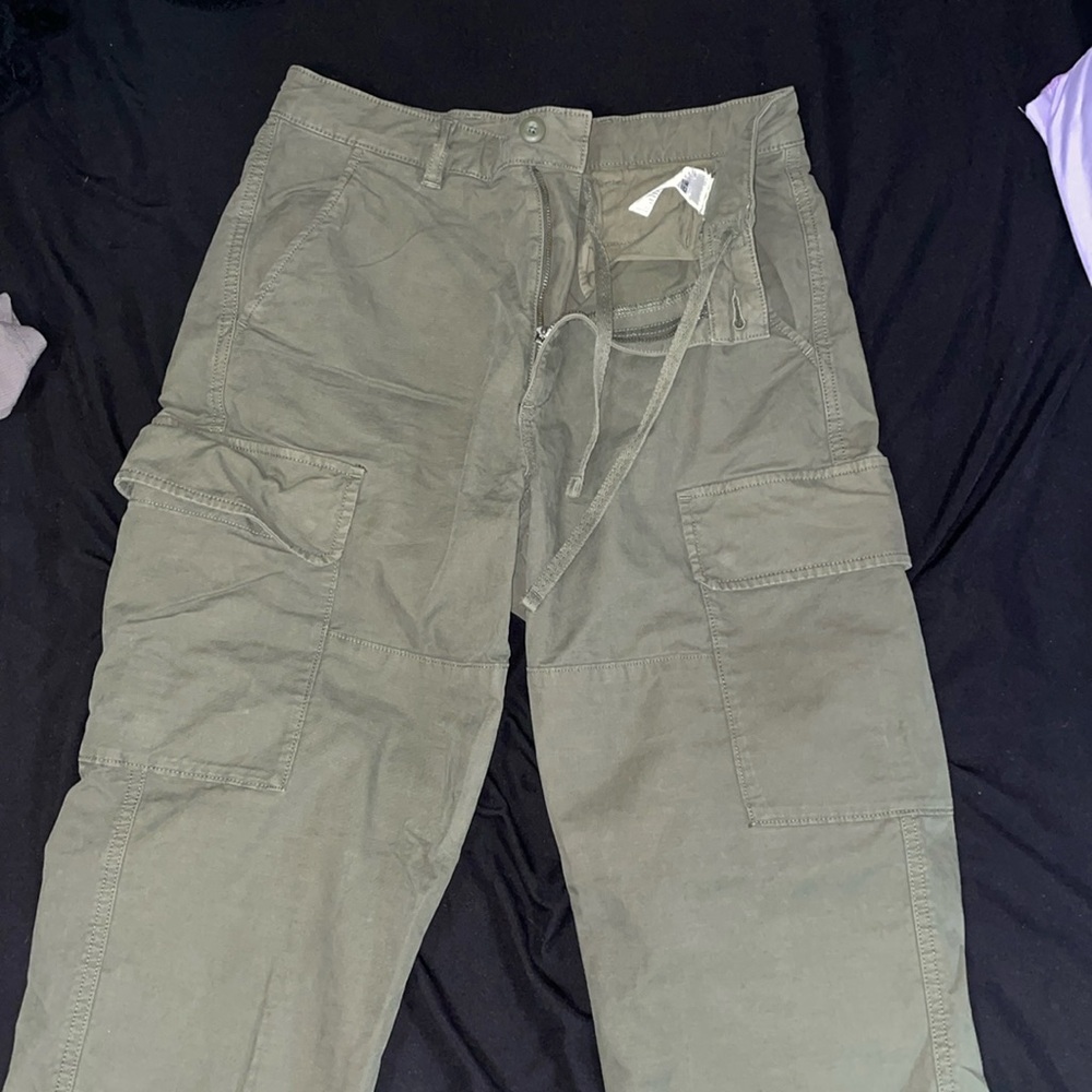 green cargo pants